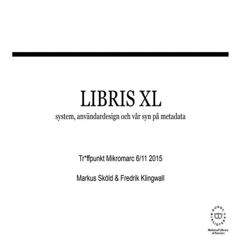 Librisxl treffpunkt mikromarc