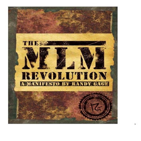 Libro   Randy Gage - La Revolución del MLM - Manifiesto