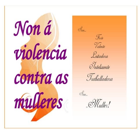Non violencia contra as mulleres