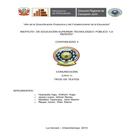 Libro 1 tipos de textos | DOCX