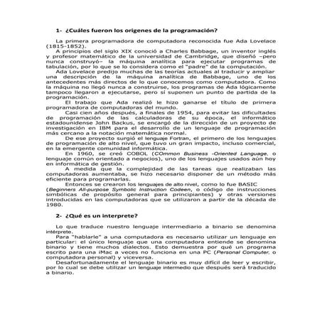 Libro 2 - ORIGENES DE LA PROGRAMACION