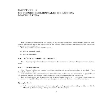 Álgebra Capítulo 1 (Lógica)