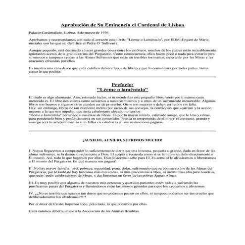 Almas del purgatorio   -articulo extenso-