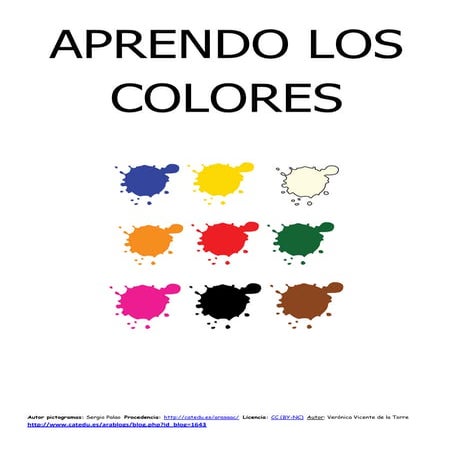 Libro aprendo los colores