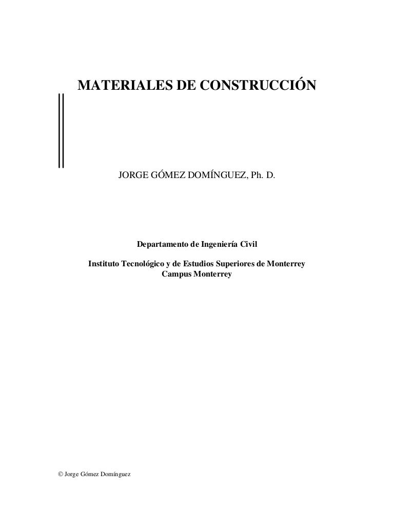 Libro De Materiales De Construcción 1