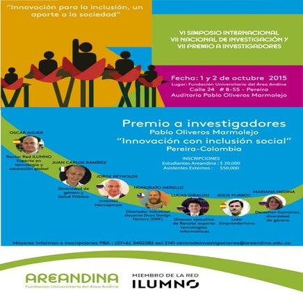 PROGRAMA SIMPOSIO INTERNACIONAL DE INVESTIGACIONES PABLO OLIVEROS MARMOLEJO OCTUBRE 1 y 2