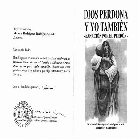 LIBRO DIOS PERDONA Y YO TAMBIEN. SANACION POR EL PERDON - PADRE MANUEL RODRIG...
