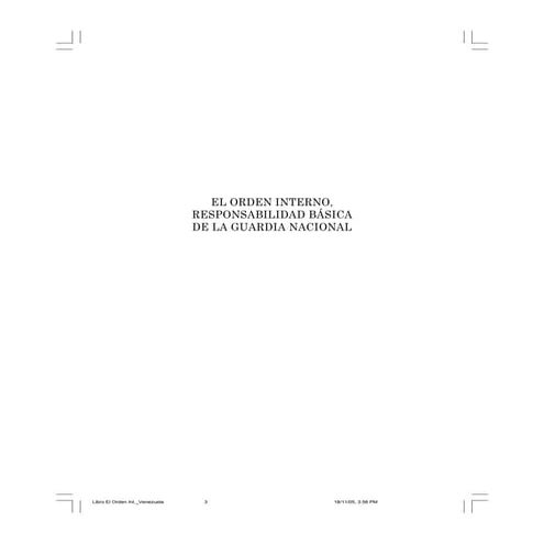 El orden interno: la responsabilidad básica de la Guardia Nacional ...