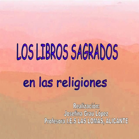 Libros Sabrados en distintas Religiones