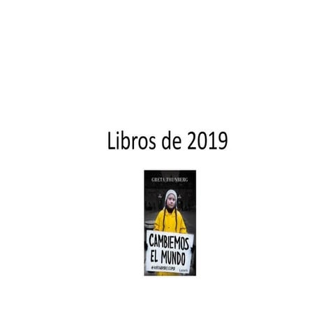 Libros de 2019