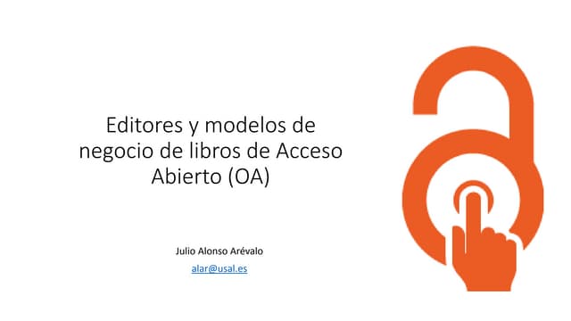 Libros de acceso abierto. editores y modelos de negocio