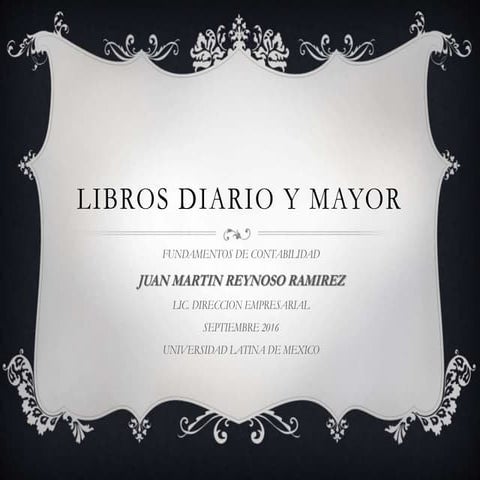 Libros diario y mayor, 