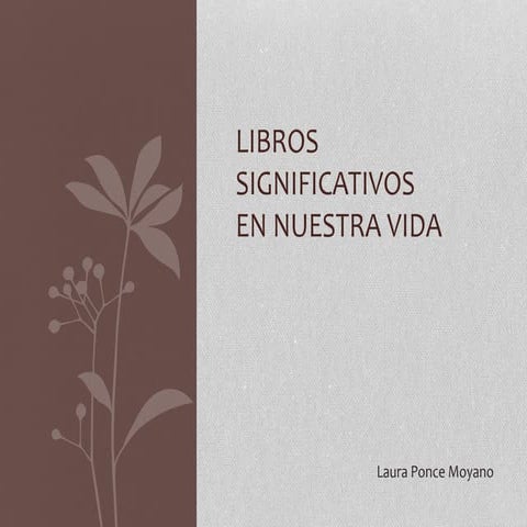 Libros significativos
