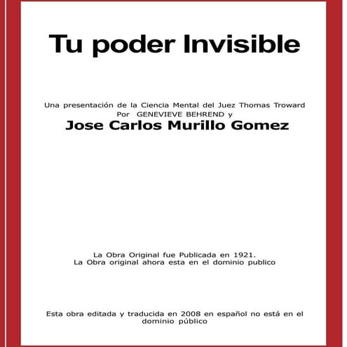 Libro tu poder invisible