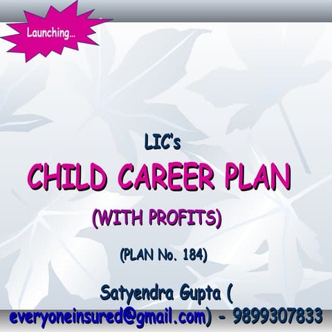 Lic child career   184