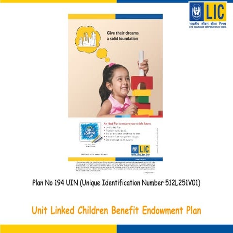 Lic child fortune plus   194
