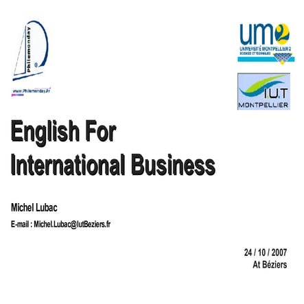 Licence Com Inter English For Business M Lubac 02 [Enregistrement Automatique]
