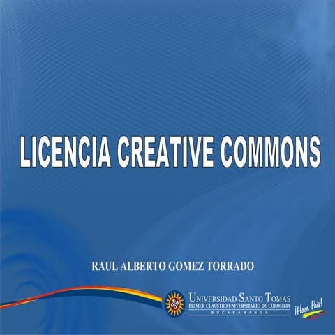 Licencia creative commons
