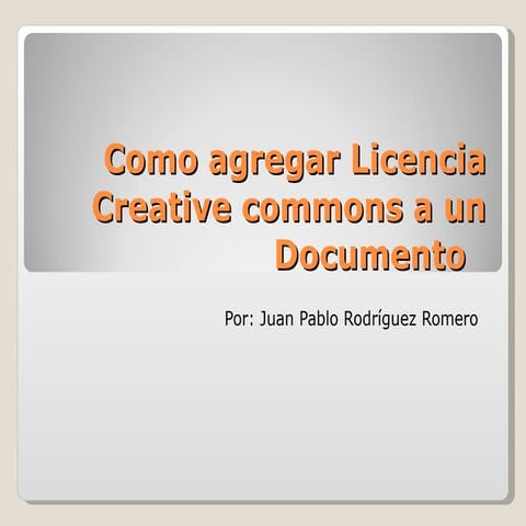Licencia creative commons