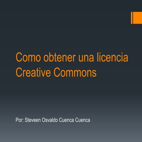 Licencia creative commons