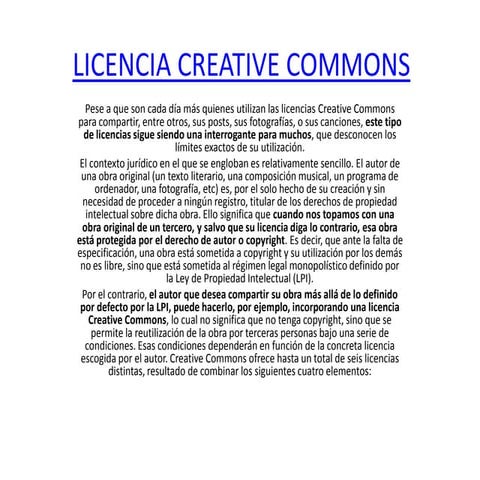 Licencia creative commons
