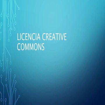 Licencia creative commons