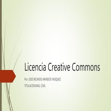 Licencia creative commons