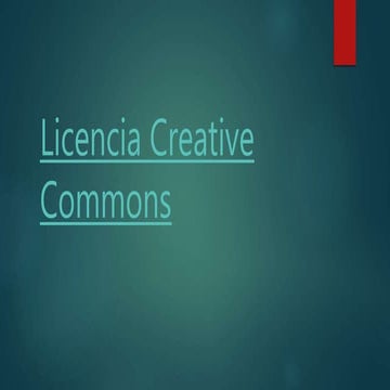 Licencia creative commons