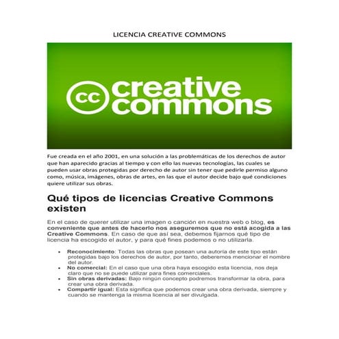 Licencia creative commons