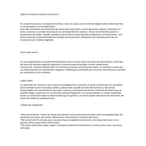 Licencia creative commons