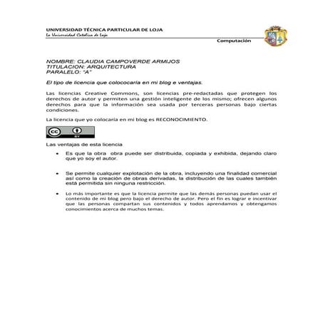 Licencia de computacion