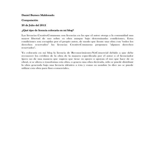 Licencia para mi blog   daniel burneo