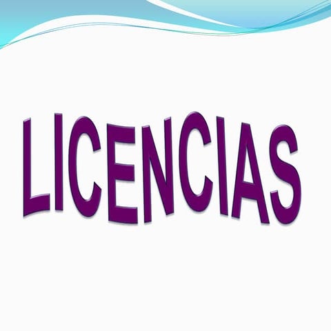 Licencias