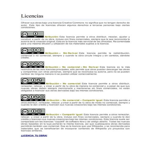 Licencias