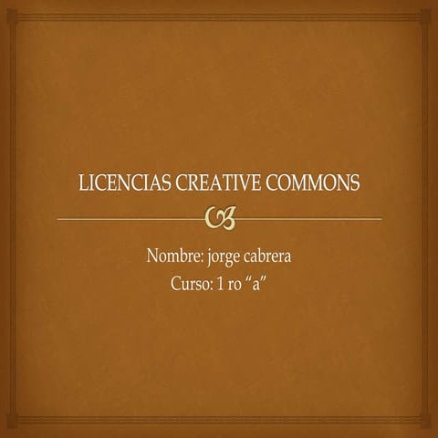 Licencias creative commons