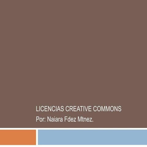 Licencias Creative Commons