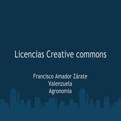 Licencias creative commons