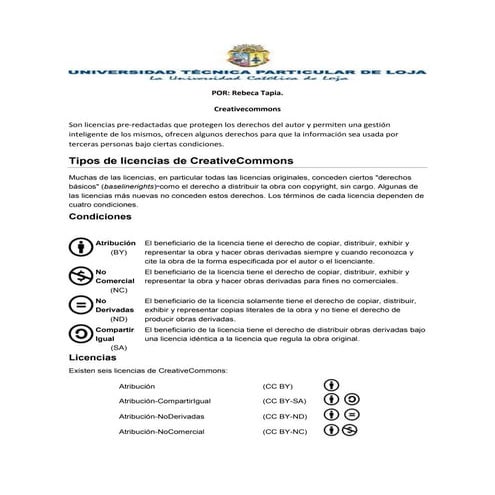 Licencias creative commons