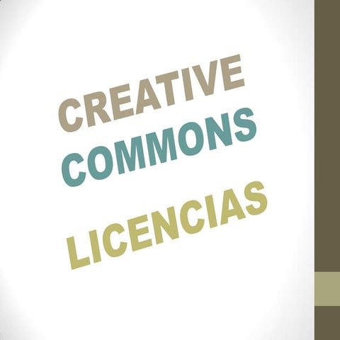 Licencias creative commons