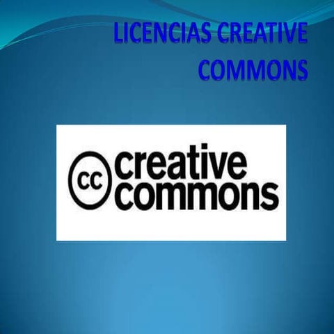 Licencias creative commons 