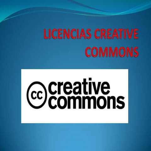 Licencias creative commons