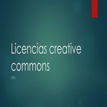 Licencias creative commons