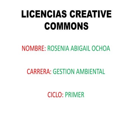 Licencias creative commons