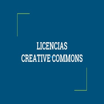 Licencias creative commons