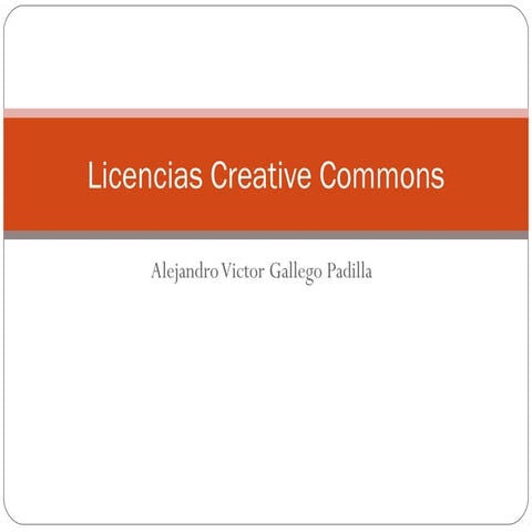 Licencias creative commons