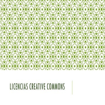 Licencias creative commons