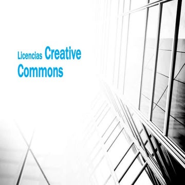 Licencias Creative Commons