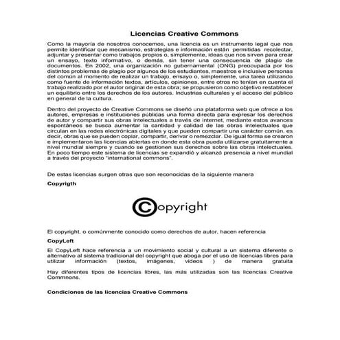 Licencias creative commons