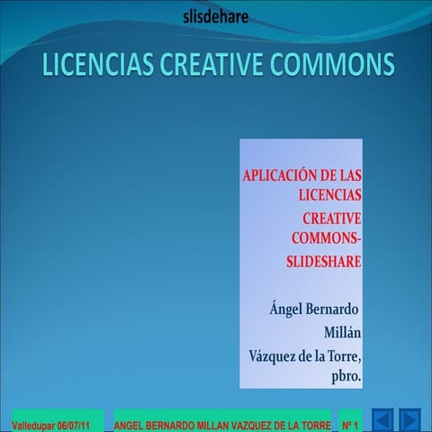 Licencias creative commons slideshare.