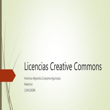 Licencias creative commons verónica curipoma